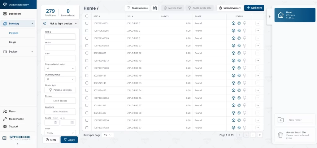 Diamond Tracker Software